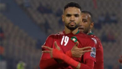 يوسف النصيري لاعب منتخب المغرب