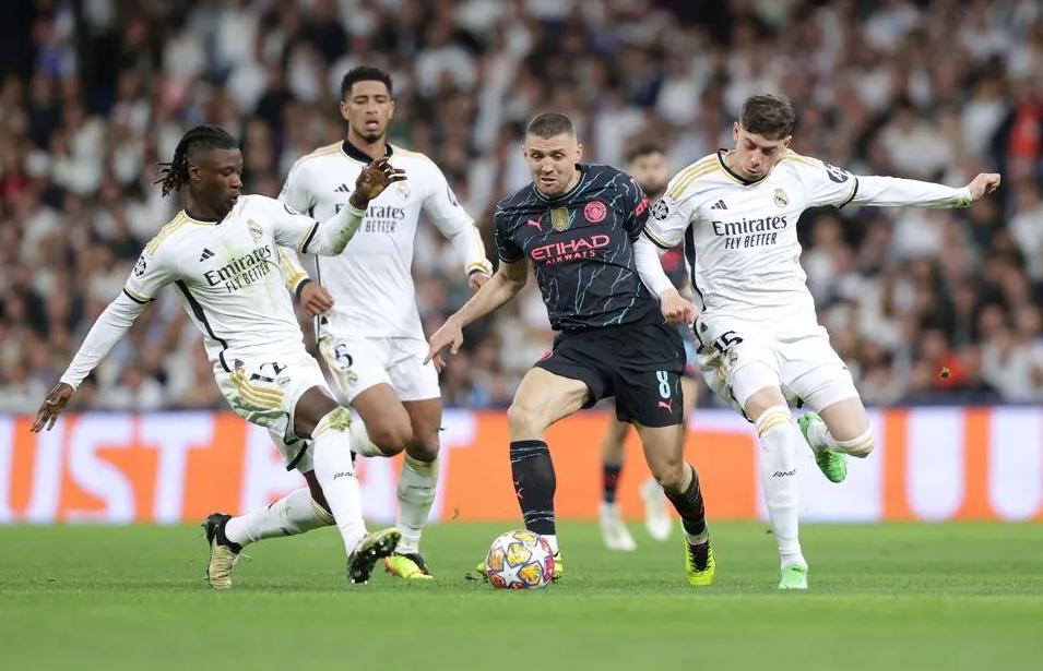 معلق مباراة مانشستر سيتي وريال مدريد اليوم