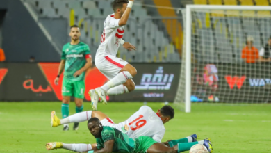 حكم مباراة الزمالك والمصري اليوم