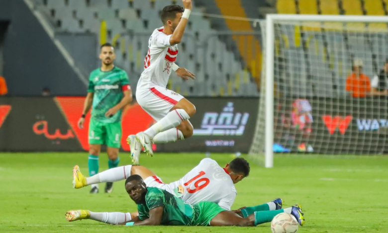 حكم مباراة الزمالك والمصري اليوم